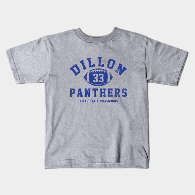 Dillon Panthers #33 Texas State Champions Kids T-Shirt by BodinStreet